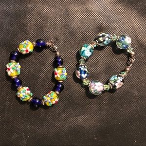 Flower bracelets artist made stunning jewelry